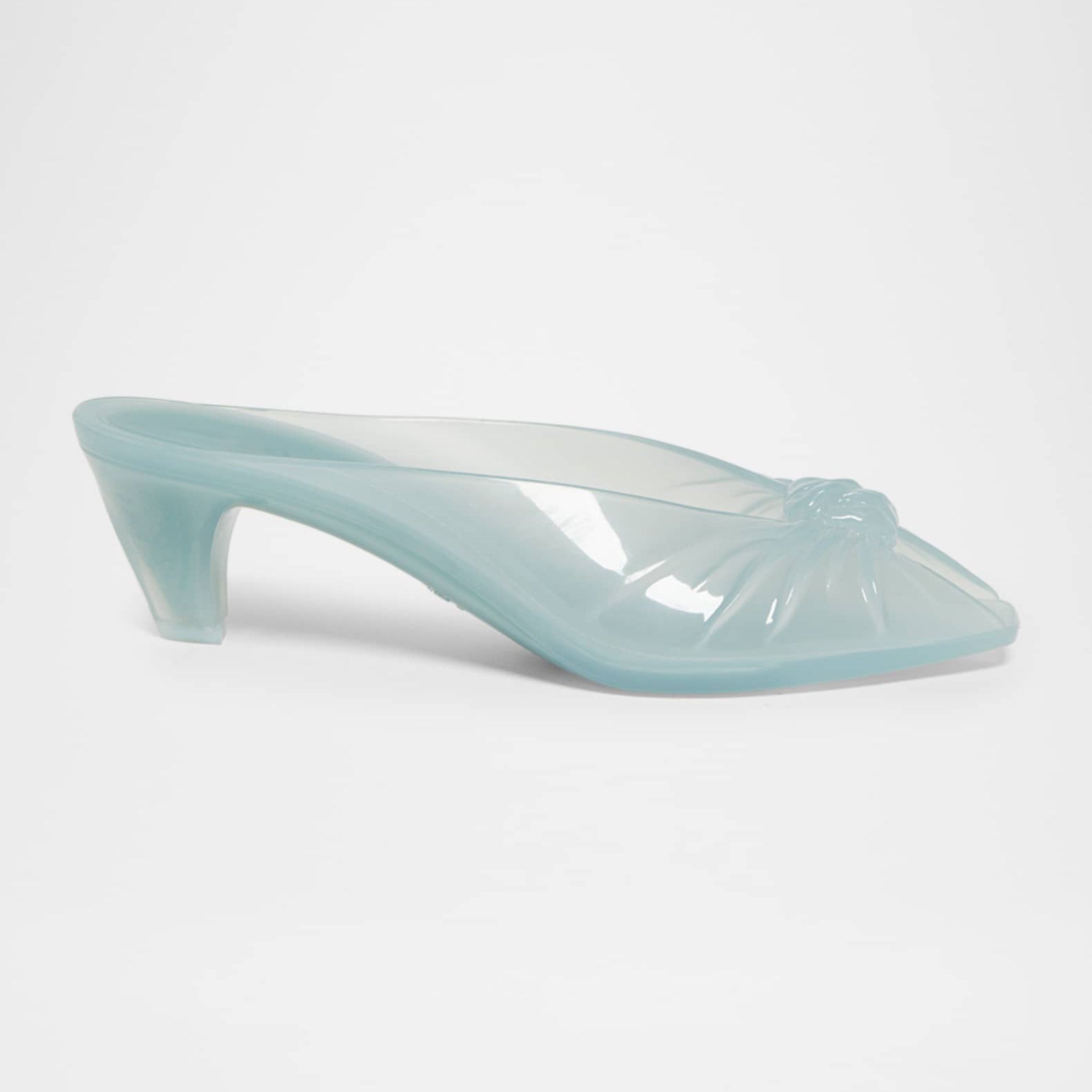 Ladies' Jelly Knot Peep-Toe Kitten Heel Mules