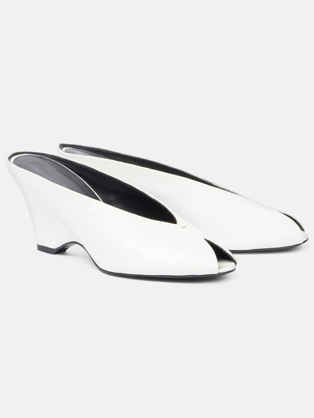 Ladies' Minimalist Sculptural Heel Peep-Toe Sandals