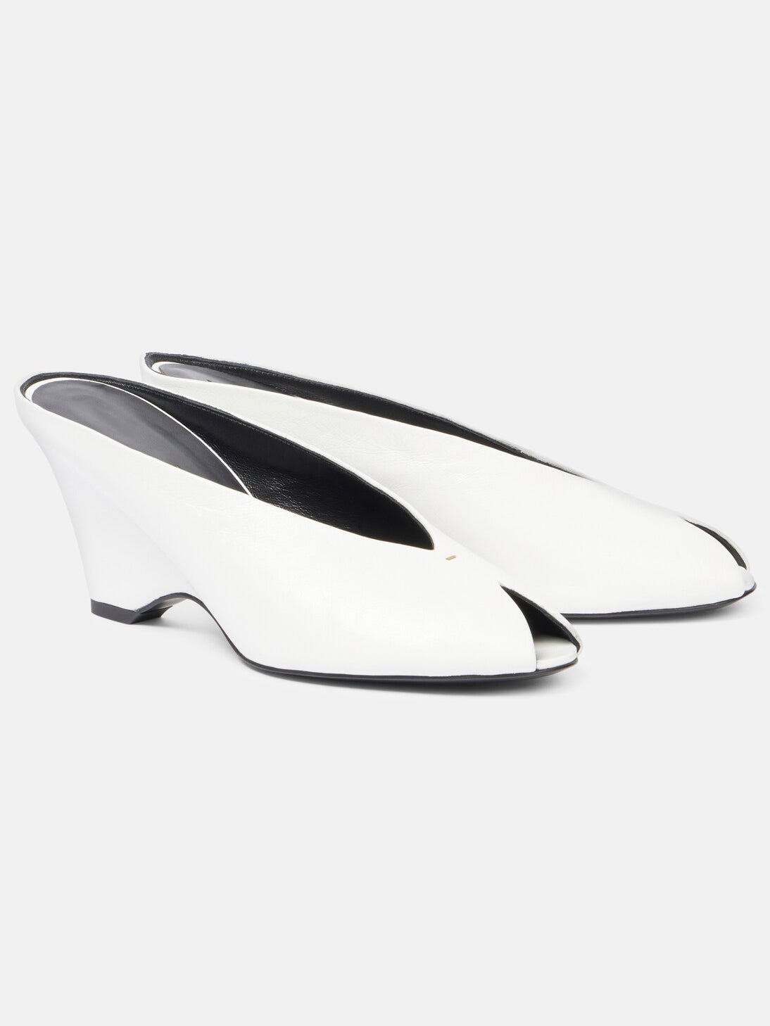 Ladies' Minimalist Sculptural Heel Peep-Toe Sandals