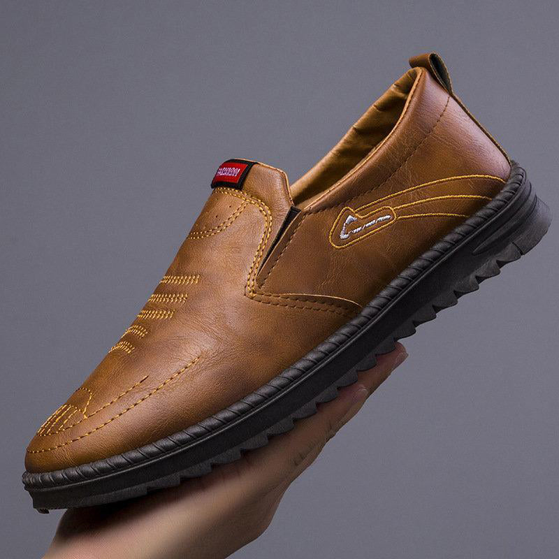 Men's Slip-On Leather Casual Shoes