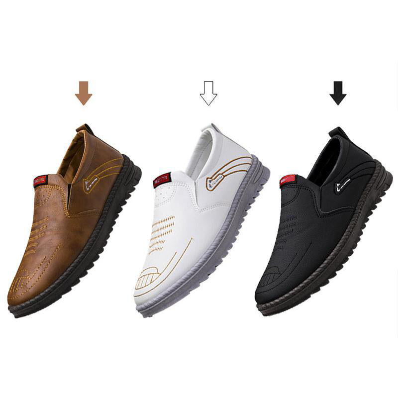 Men's Slip-On Leather Casual Shoes