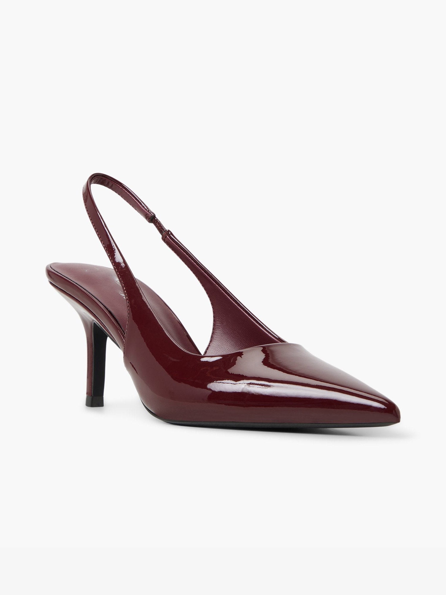 Ladies' Patent Slingback Pointed-Toe Pumps