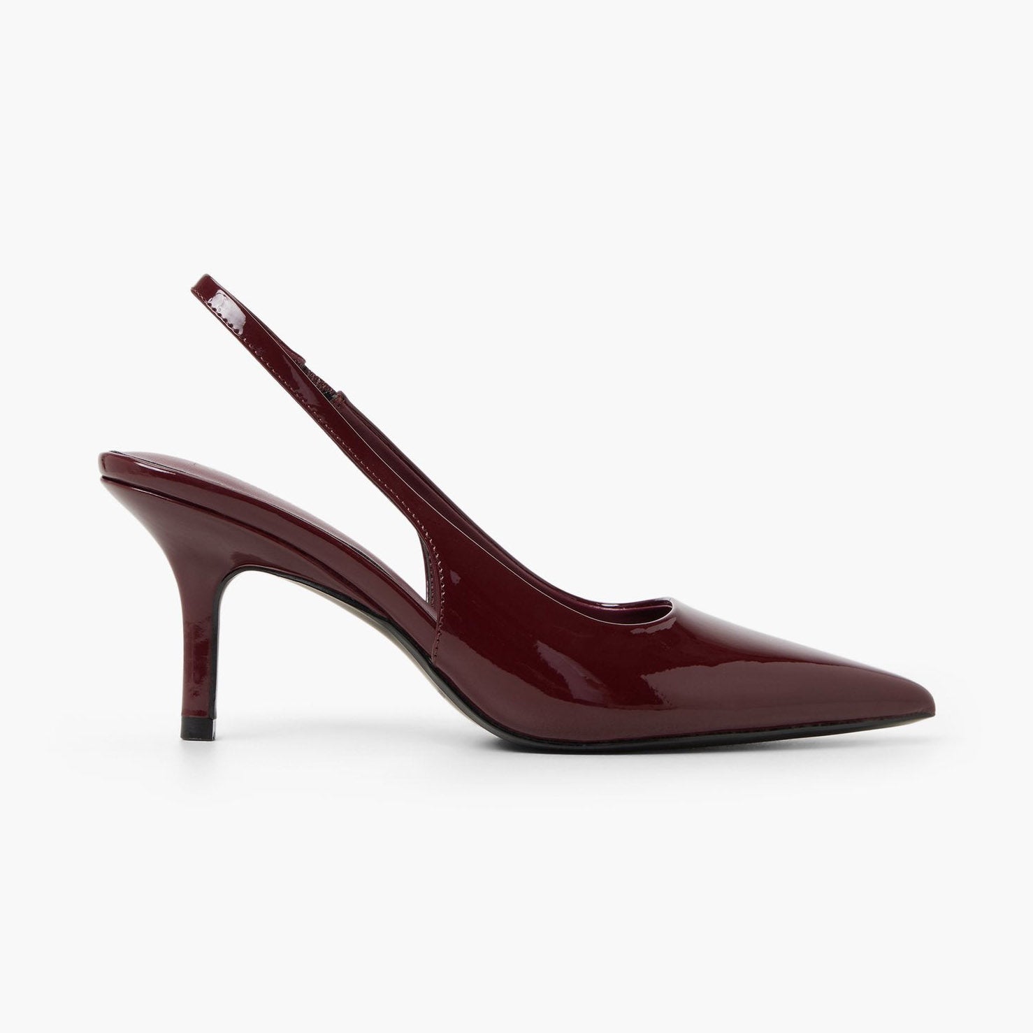 Ladies' Patent Slingback Pointed-Toe Pumps