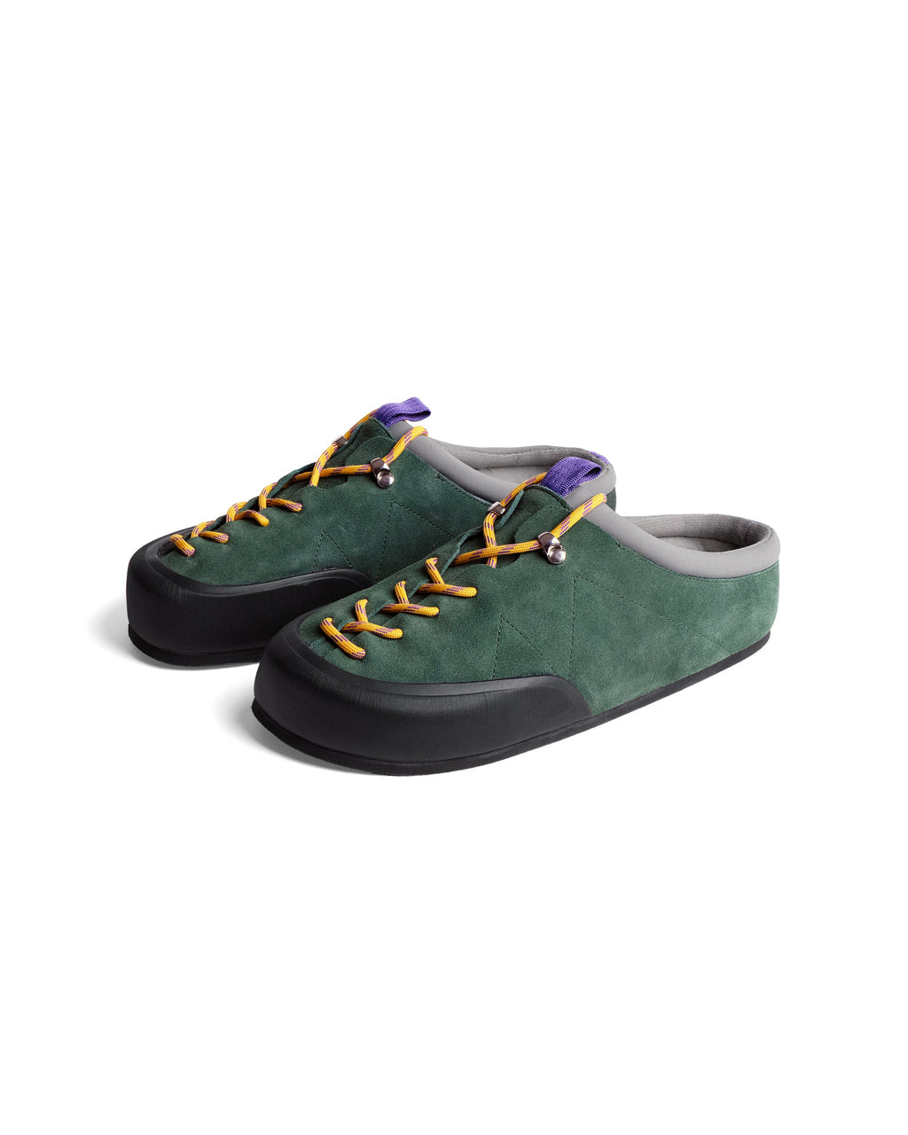 Women's Suede Climbing-Inspired Slip-On Mule Sneakers