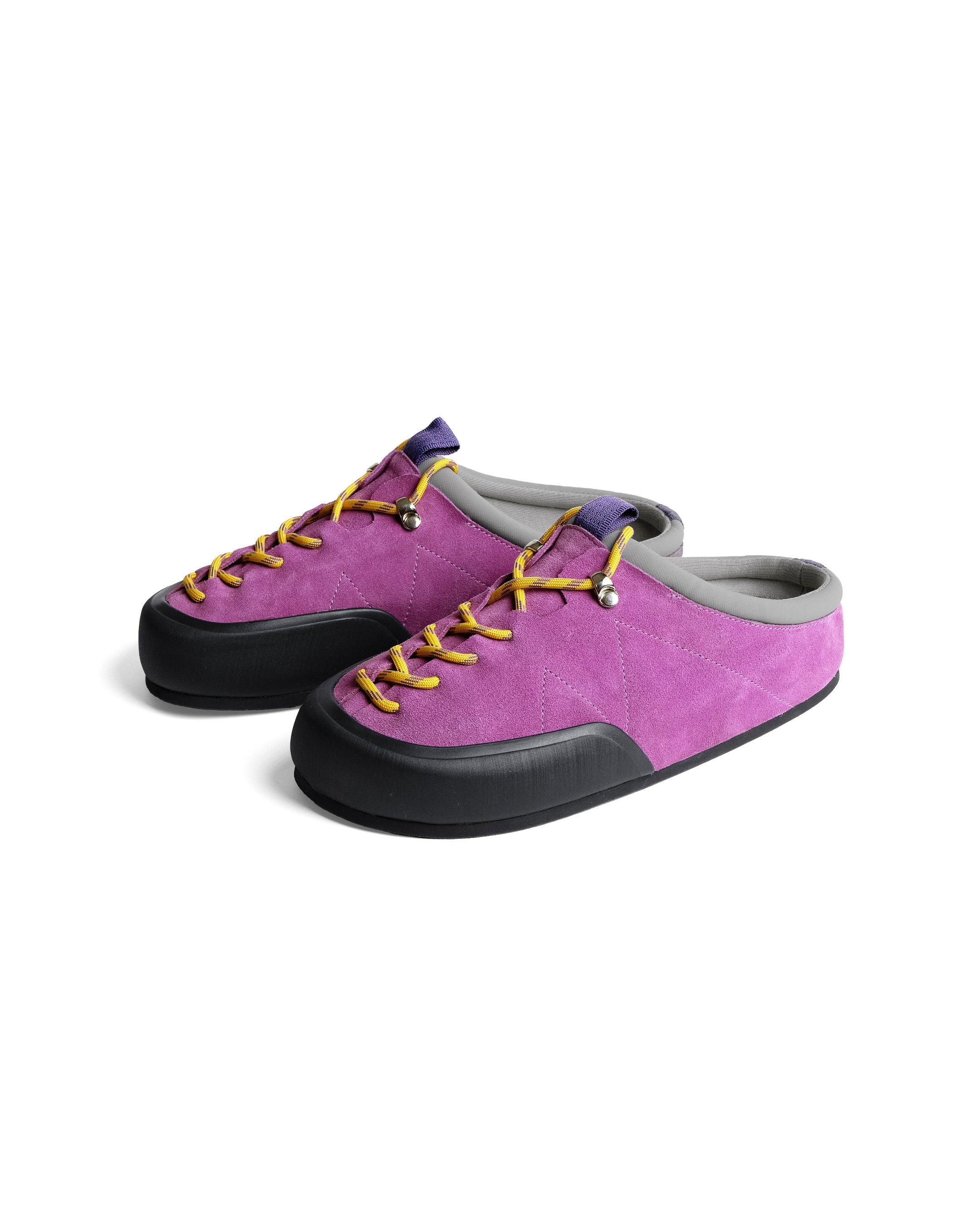 Women's Suede Climbing-Inspired Slip-On Mule Sneakers