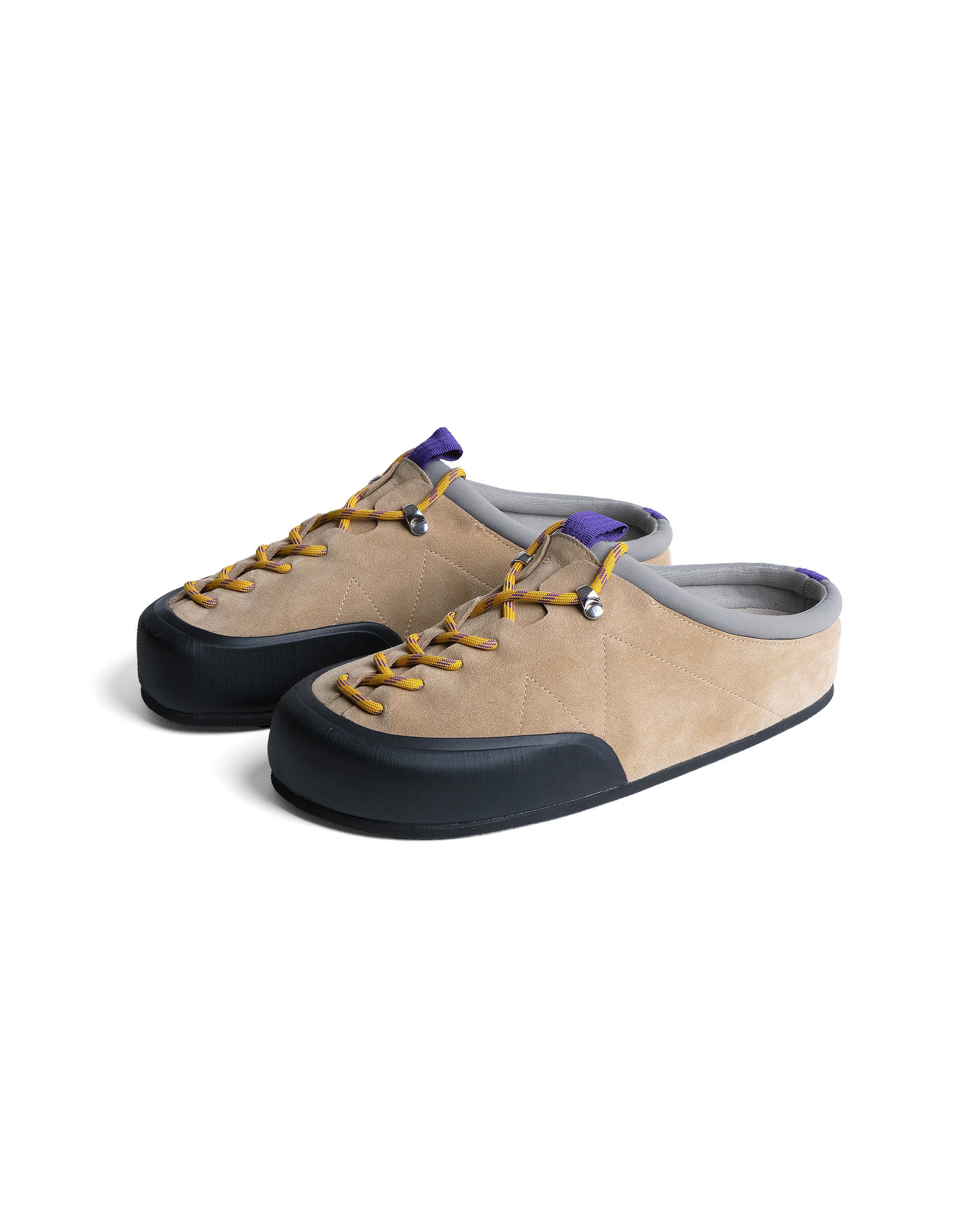 Women's Suede Climbing-Inspired Slip-On Mule Sneakers