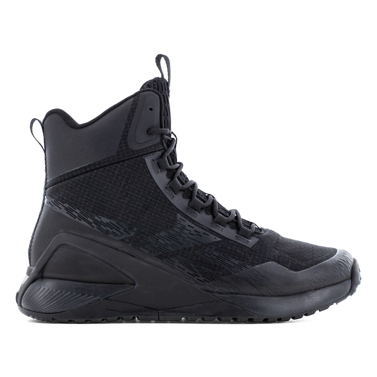 Black High-Top Tactical Training Boots
