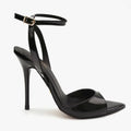 Ladies' Patent Leather Peep-Toe Ankle Strap Stiletto Heels