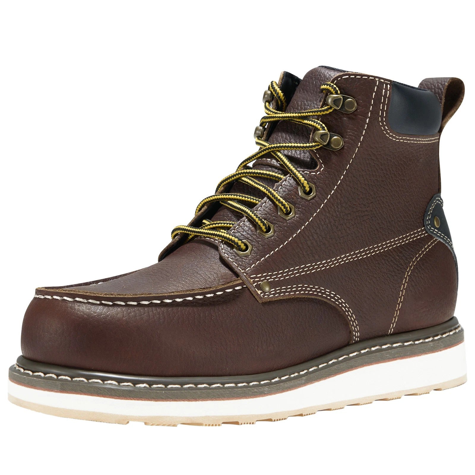 Men's Moc-Toe Leather Work Boots
