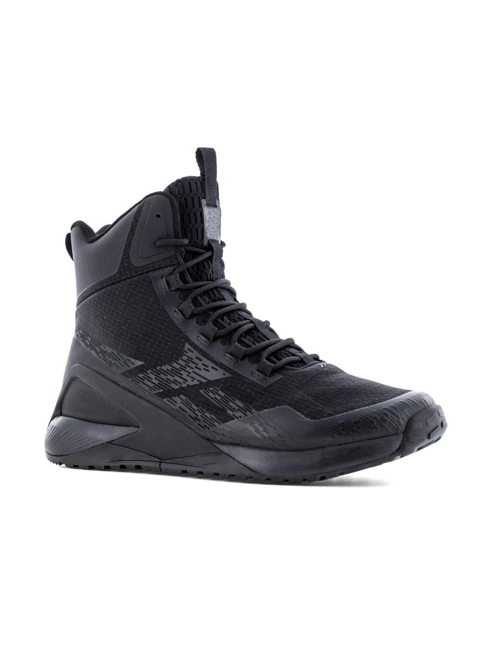 Black High-Top Tactical Training Boots