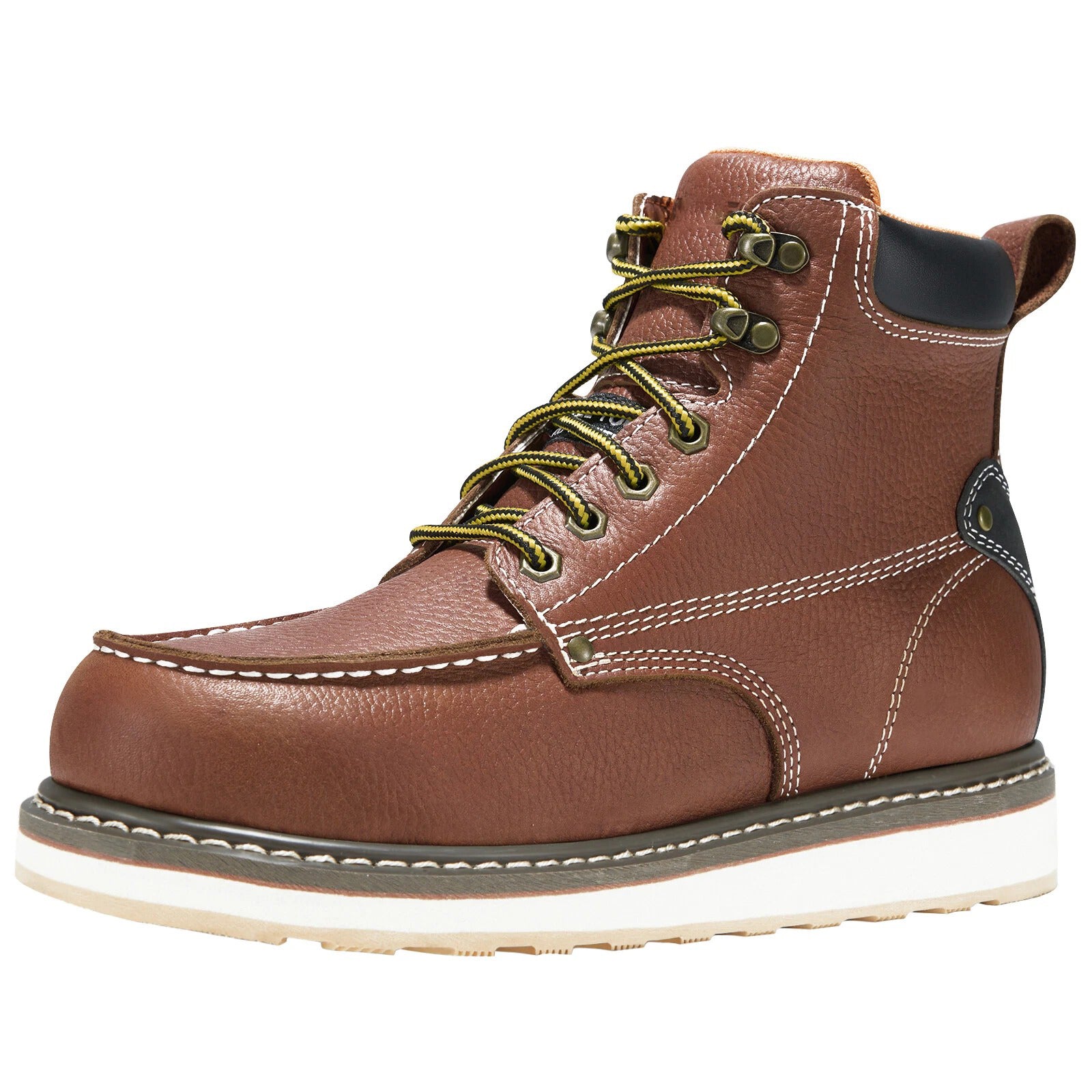 Men's Moc-Toe Leather Work Boots