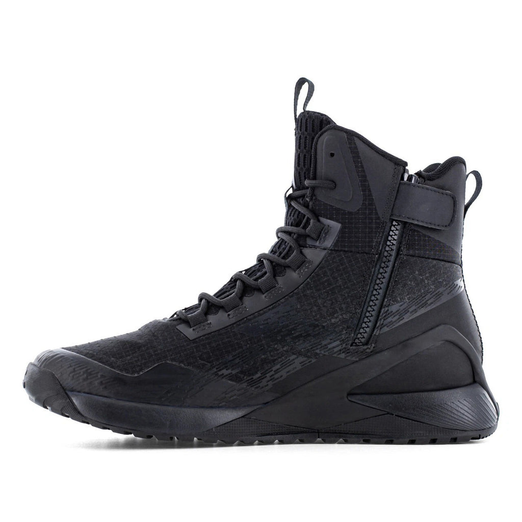 Black High-Top Tactical Training Boots
