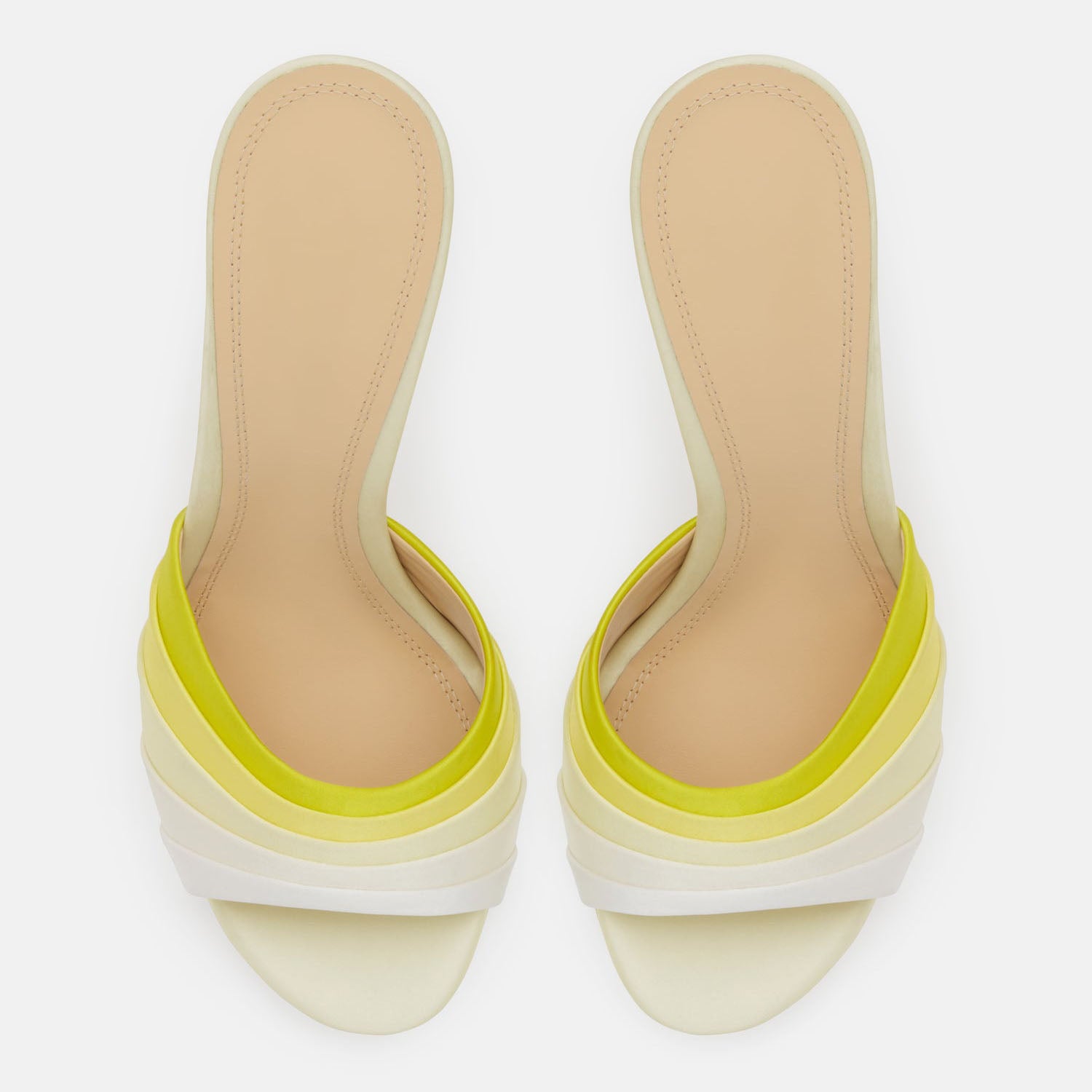 Ladies' Gradient Satin Stiletto Mule Sandals