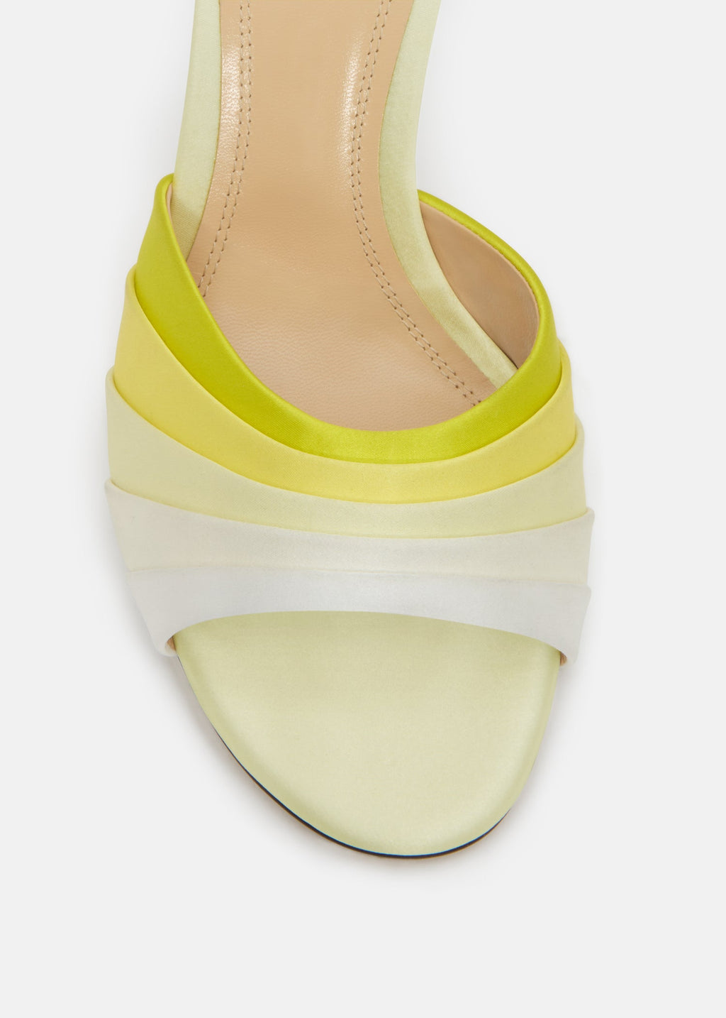 Ladies' Gradient Satin Stiletto Mule Sandals