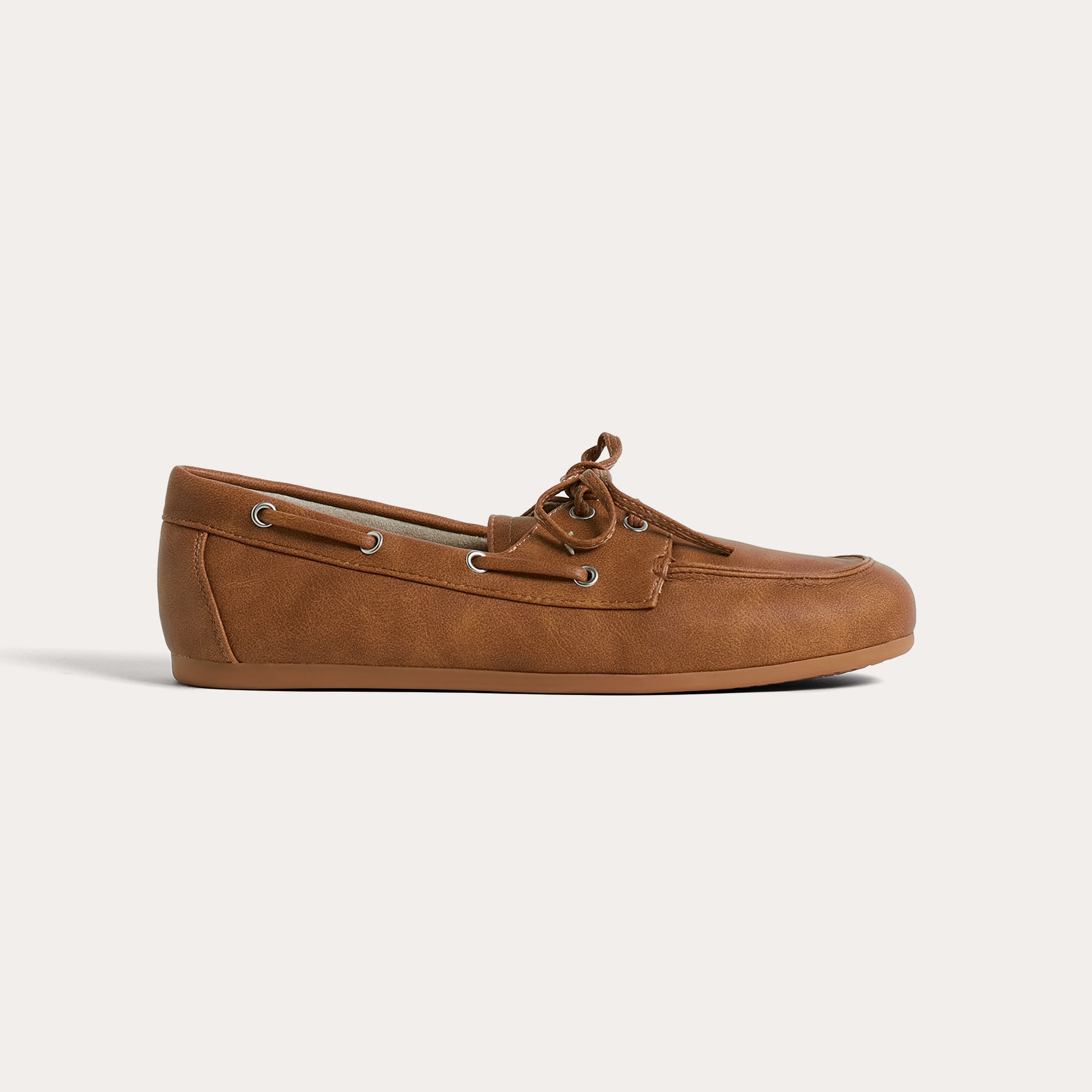 Ladies' Suede Lace-Up Boat Shoes