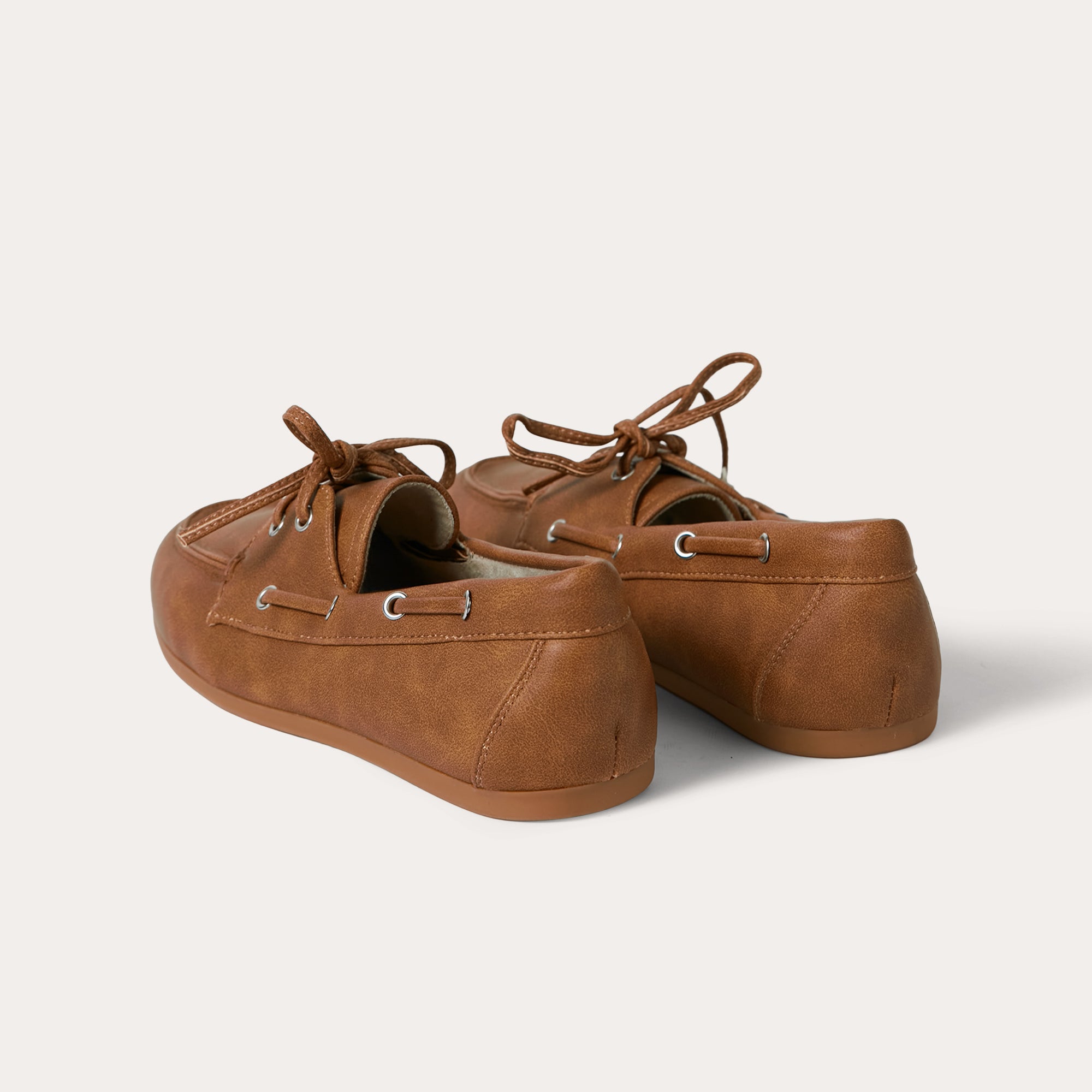 Ladies' Suede Lace-Up Boat Shoes