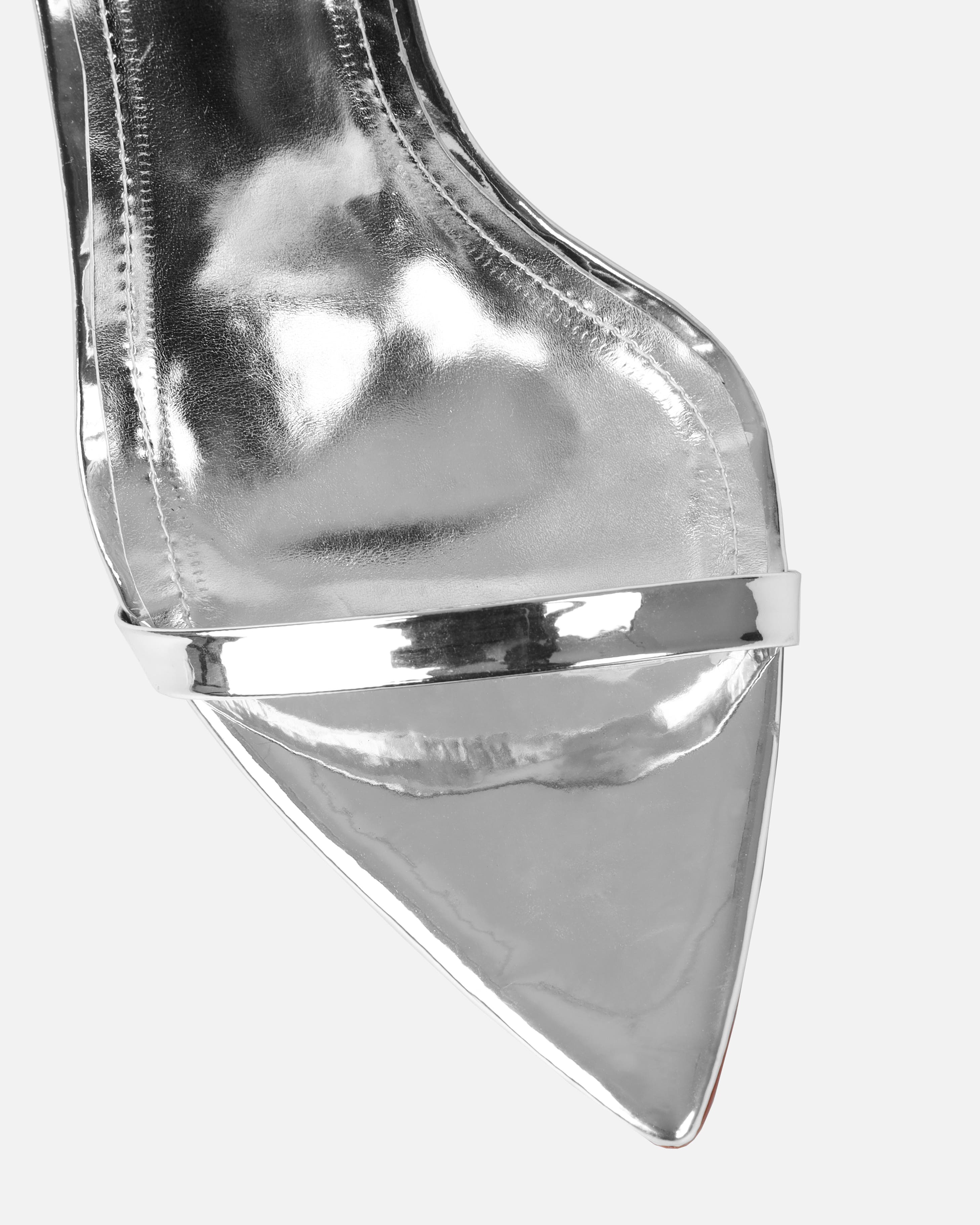 Ladies' Evil Eye Charm Crystal Ankle Strap Heels
