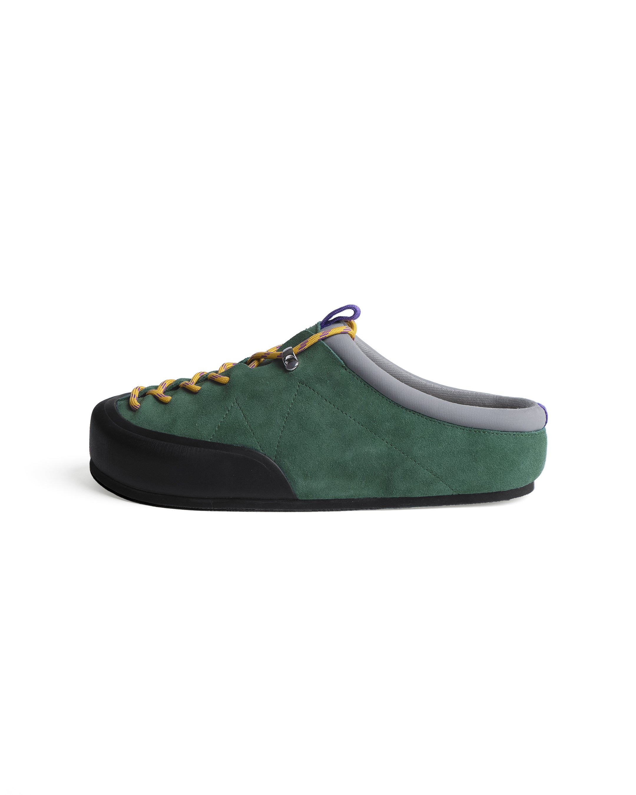 Women's Suede Climbing-Inspired Slip-On Mule Sneakers