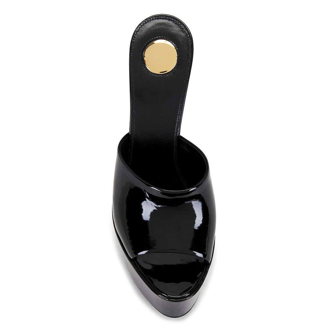 Ladies' Patent Leather Platform Stiletto Mules