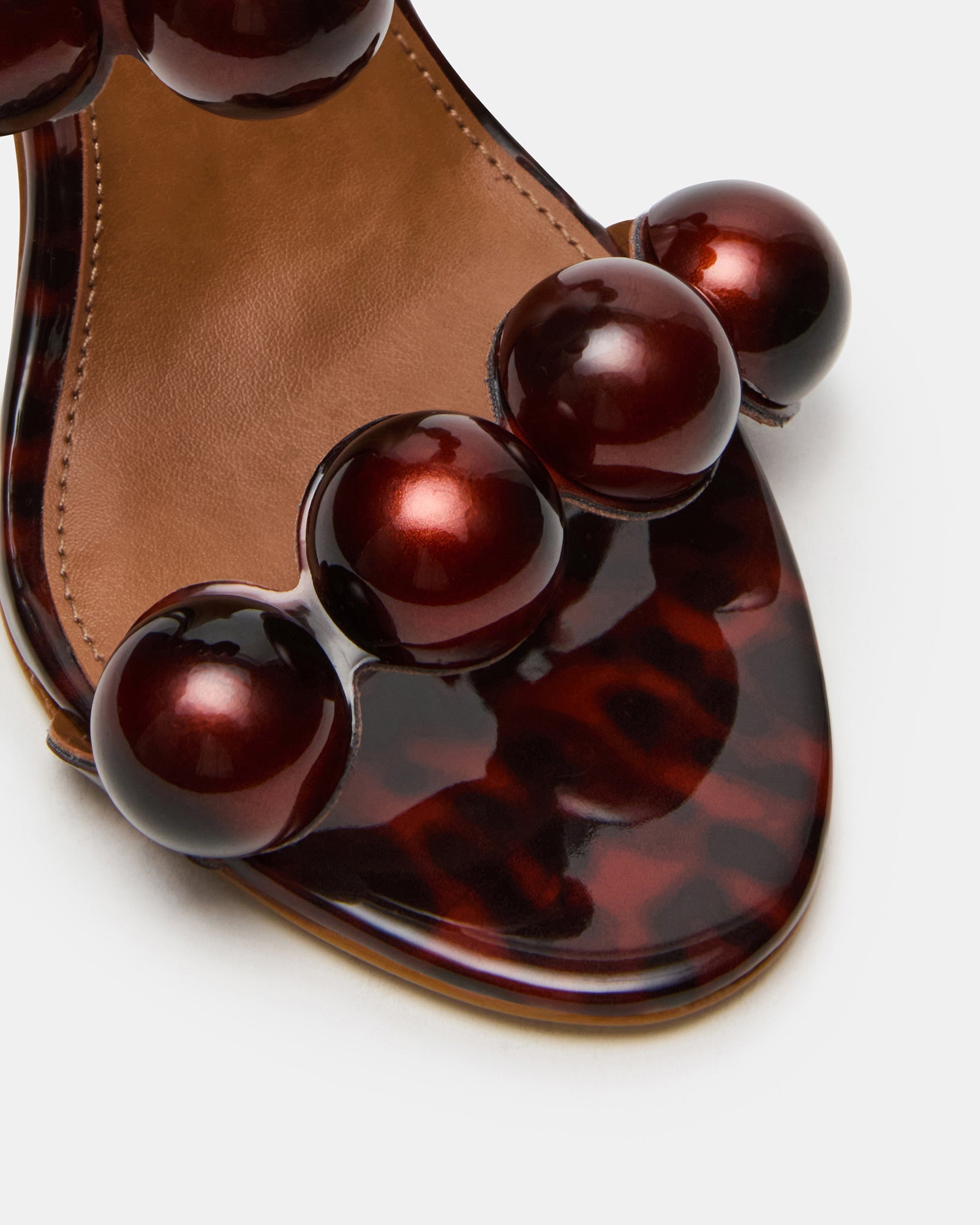 Ladies' Luxury Open-Toe Double Strap High Heel Slide Sandals