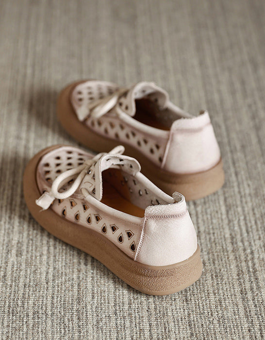 Ladies' Breathable Openwork Slip-On Casual Flats