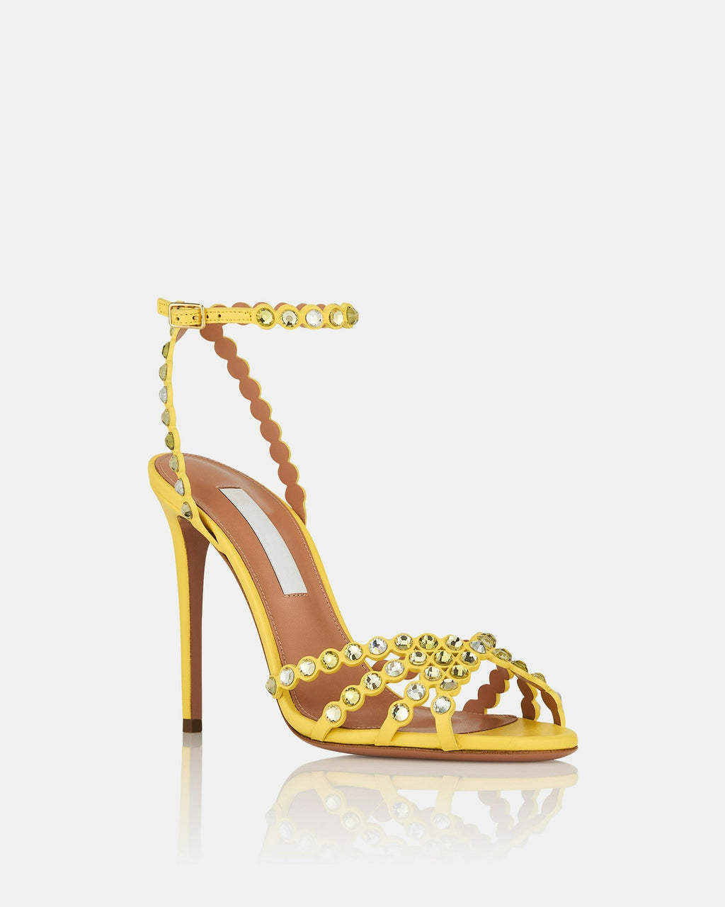 Women's Crystal-Embellished Ankle Strap Stiletto Sandals