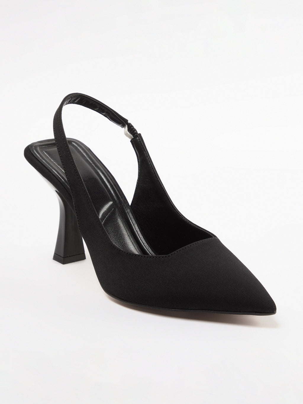 Ladies' Slingback Pointed-Toe Sculptural Heel Pumps