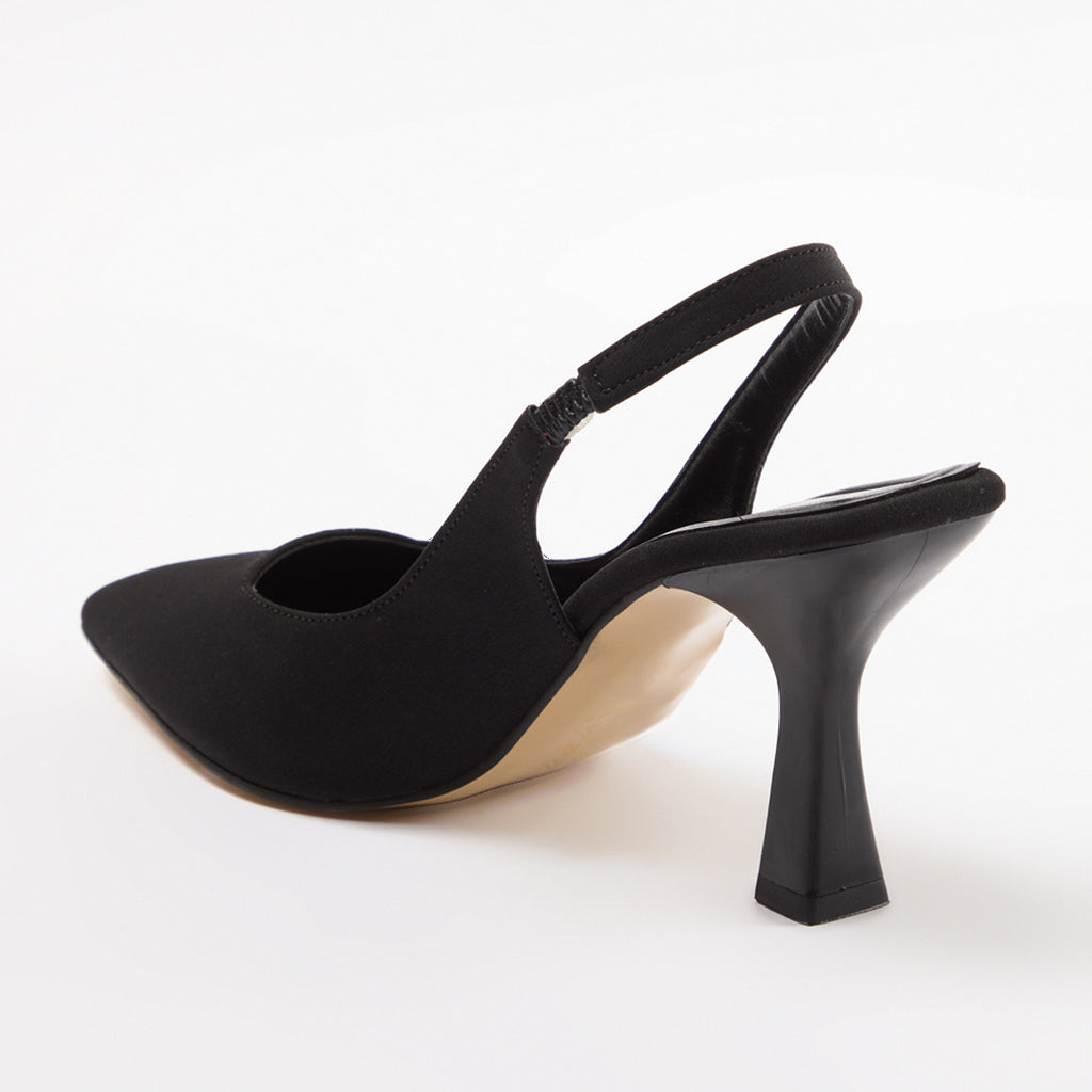 Ladies' Slingback Pointed-Toe Sculptural Heel Pumps
