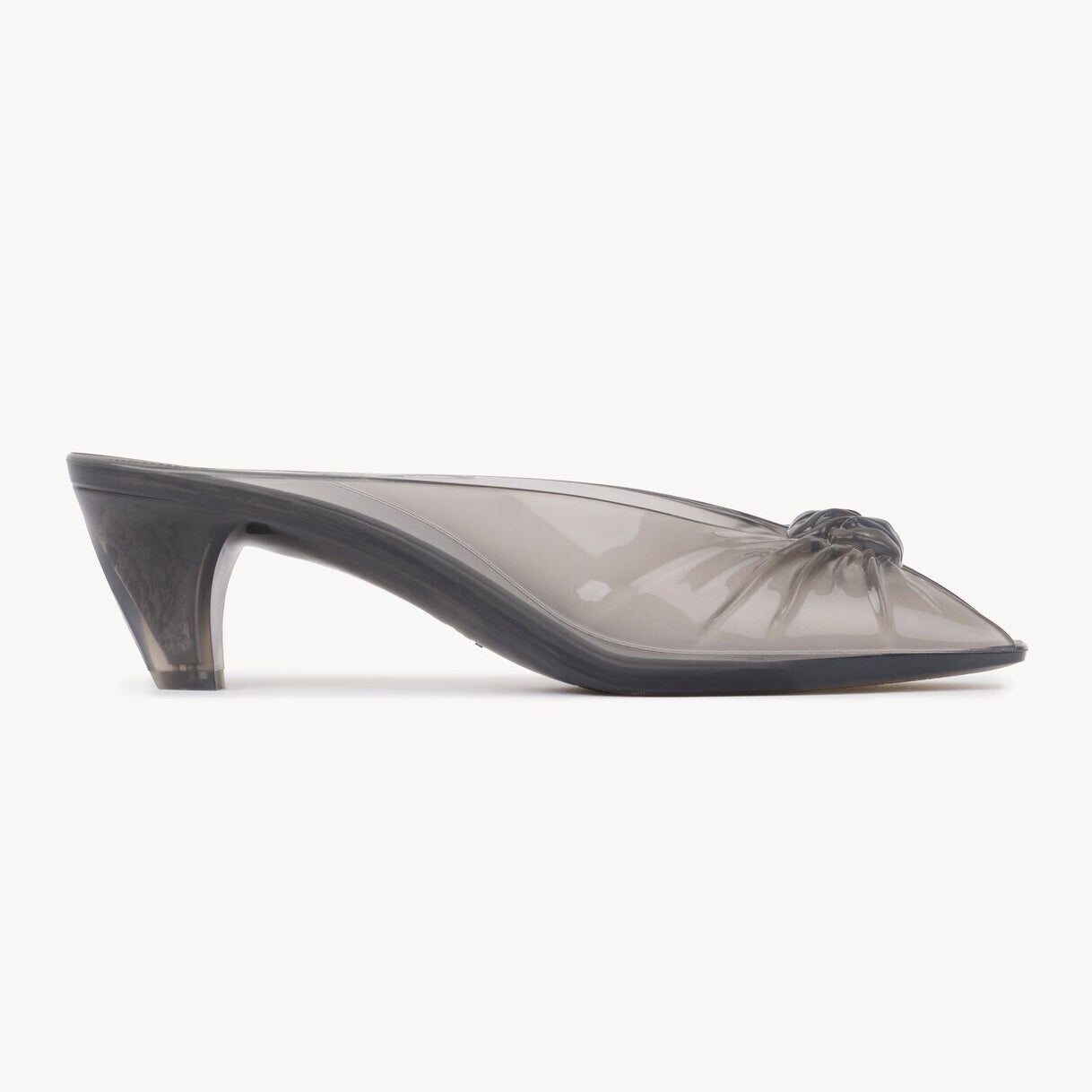 Ladies' Jelly Knot Peep-Toe Kitten Heel Mules