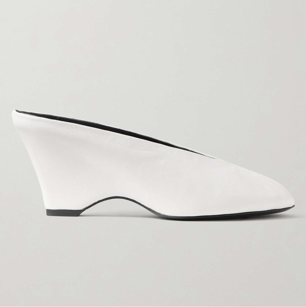 Ladies' Minimalist Sculptural Heel Peep-Toe Sandals