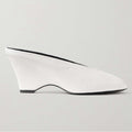 Ladies' Minimalist Sculptural Heel Peep-Toe Sandals