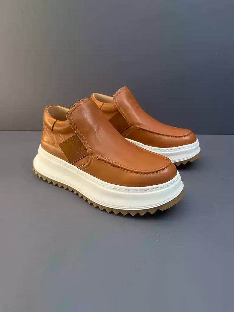 Moc-Toe Platform Chelsea Boots