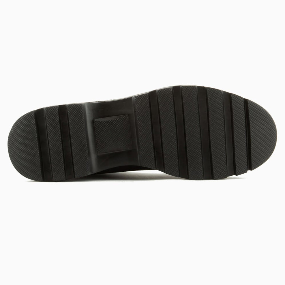 Black Tactical Canvas & Leather Combat Boots