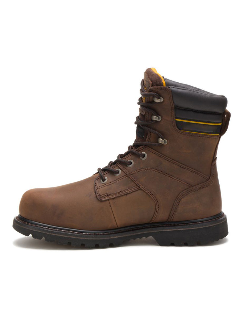 Waterproof Brown Leather Logger Work Boots