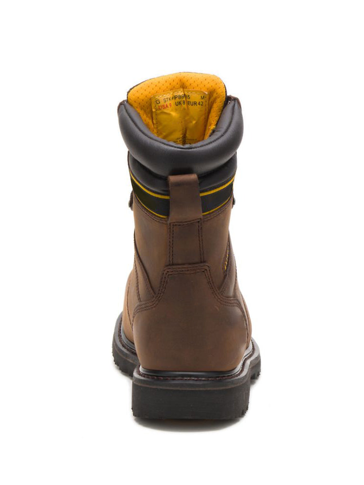 Waterproof Brown Leather Logger Work Boots